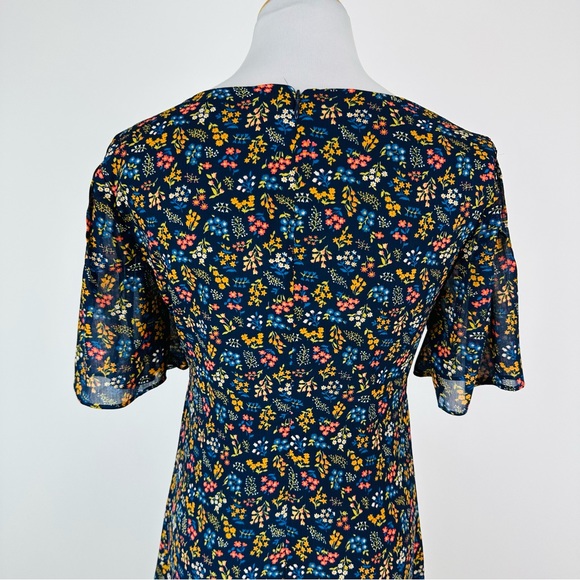 Madewell Crossfront Mini Dress in Garden Party Size 2 - Picture 12 of 14